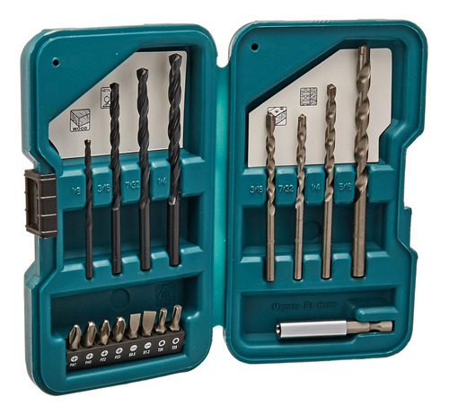 Juego De Brocas Makita D-45836 Para Metal Concreto Madera Y