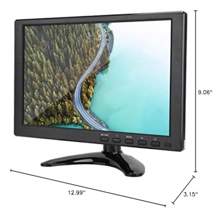 Monitor Lcd De 10.1 Pulgadas, Universal 1280x: 10 Hd Small M