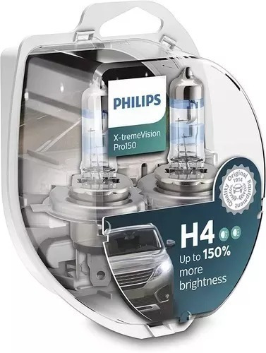 Par De Ampolletas H4 +150% Pro X-tremevision Philips