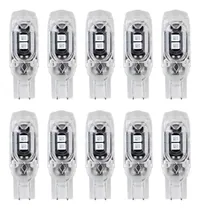Comprar 10 Focos Led T10 W5w 192 168 194 Conector Pellizco Estrobo