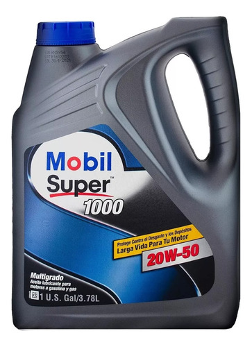 Lubricante Mobil Super 1000 20w50 - 1 Galón + 2 Cuartos