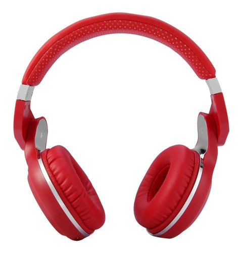 Fone de ouvido on-ear sem fio Bluedio Turbine T2+ red com luz LED