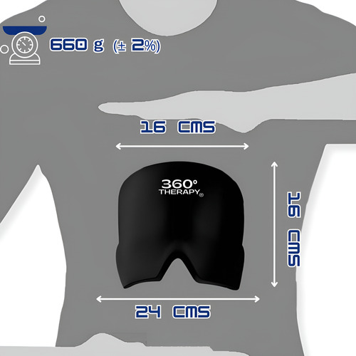 Compresa De Gel Tipo Gorro Para Alivio Migraña. 360º Therapy