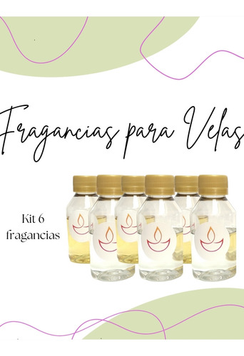 Kit De Fragancias Para Hacer Velas/ Aromas 6 Fragancias