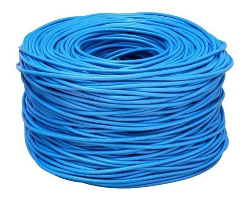 Imagen 4 de 5 de Rollo De Cable Utp Ampxl Cat5e 305metros 100% Cobre Azul