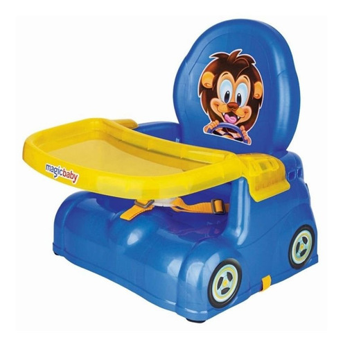 Imagem 1 de 6 de Cadeira Refeição Portátil Papinha Azul/rosa Magic Toys