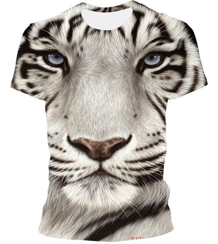 Lou Playera De Tigre Animal Cool Top De Impresión 3d