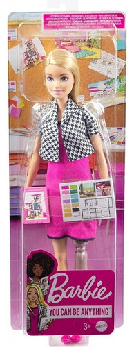 Muñeca Barbie Profesiones Diseñadora De Interiores 