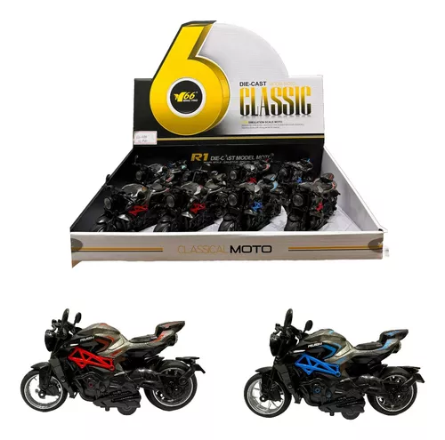 Brinquedo Moto Corrida Realista Grande 1600s Presente Menino