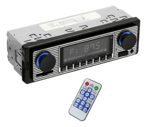 Radio Bt Vintage Para Auto Pantalla Lcd / Usb/ Sd / Aux