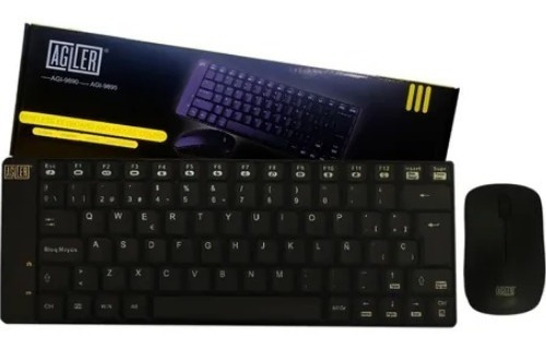 Imagen 2 de 2 de Combo Teclado Y Mouse Inalambrico Wireless Agiler Mini