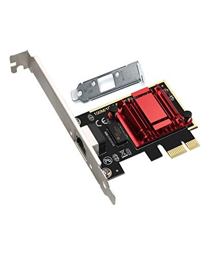 Adaptador Red Pcie 2 5gbase T Rtl8125b 2500 1000 100mbps Pci