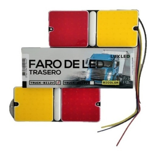 Juego Faro Led Posterior 12v Auto Camioneta Camión Universal