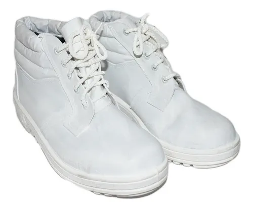 Borcegos blancos outlet de trabajo