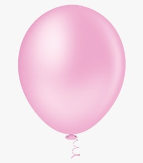 Balão Bexiga Redondo Tam.10 Polegadas Rosa Bebê C/50 Unid