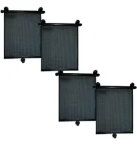 Comprar Kit 4 Cortinas Parasol Enrollables Ventanilla Auto Ventosas
