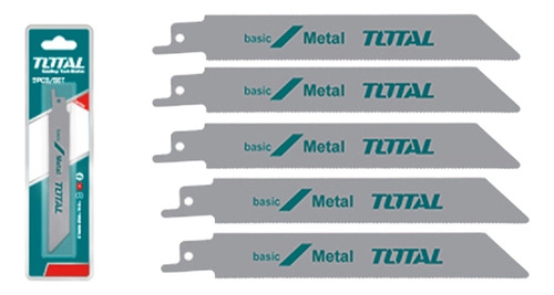 Kit Set 5 Hojas Para Sierra Sable 150mm Metal Acero Aluminio