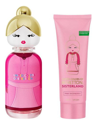 Benetton Sisterland Pink Raspberry Edt 80ml Para Mujer Cofre