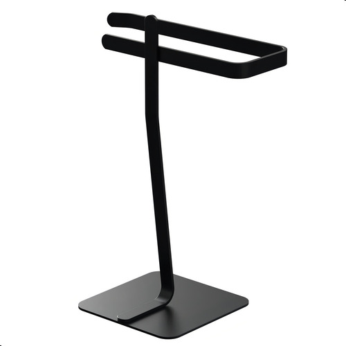 Porta Toalha Lavabo De Bancada Suporte Para Toalha Oslo Cor Preto