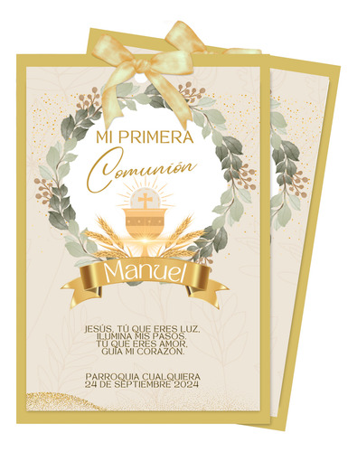 Kit Imprimible Comunion Confirmacion - 23 - Textos Editables