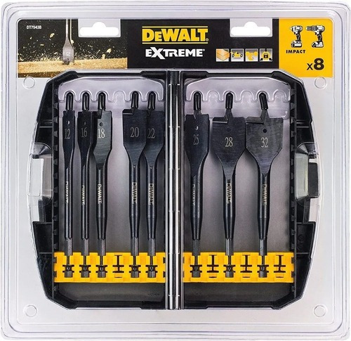 Imagen 2 de 6 de Juego De Brocas De Paleta 8 Piezas Dewalt Dt7943b-qz