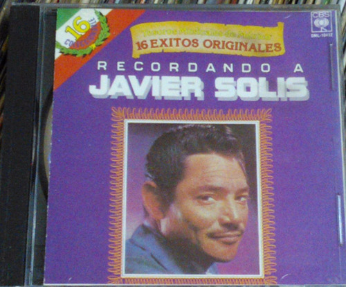 Recordando A Javier Solis 16 Exitos Originales Cd / Kktus 