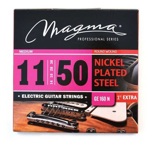 Encordado Guitarra Eléctrica Magma Nickel 011/050 Medium