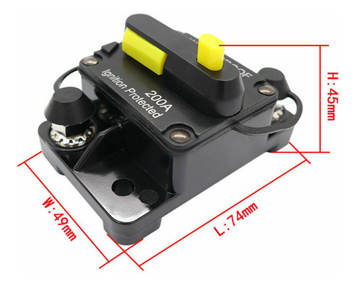 Disyuntor Automático 200a Para Autocaravanas Y Yates
