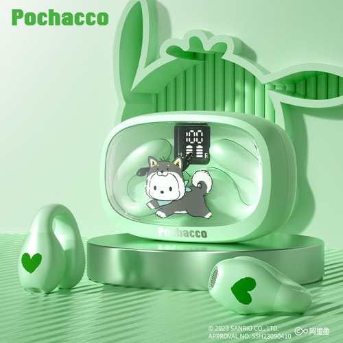 Auriculares Kuromi Con Clip Bluetooth Para Correr Y Hacer De