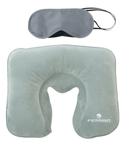 Conjunto Almohada Inflable + Tapaojos Ferrino Original