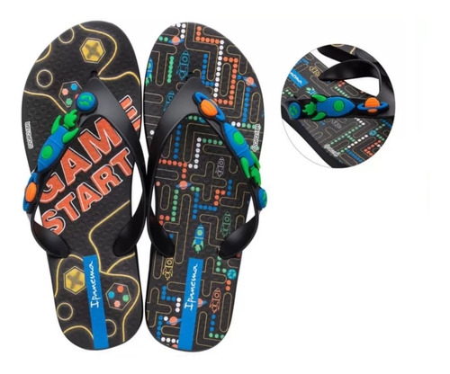 Ipanema Gamer 26649 - Chinelo Infantil Masculino Licenciado