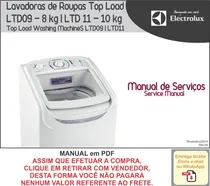 Comprar Manual Técnico Serviço Lavadora Electrolux Ltd09 - Ltd11