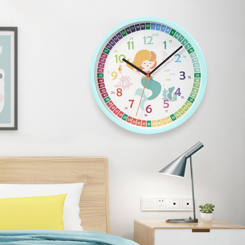 Reloj De Enseñanza De 10 Pulgadas Para Aprender A Contar La