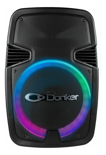 Bafle Donker 15 25,000 W Pmpo Tripié Micrófono Alámbrico Hl Color Negro