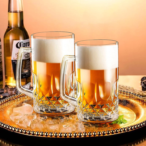 Pack De 2 Tazas De Cerveza 946 Ml Altas Y Resistentes