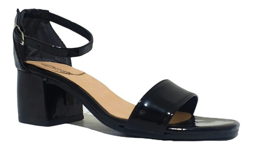 Imagen 3 de 5 de Sandalias Sandy Charol Black