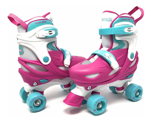 Patines   Para Niñas Ajustables Junior Quad Skates - Ros Ptn