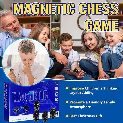 Jogo Magnético Jogo Familiar Saco De Armazenamento Corda