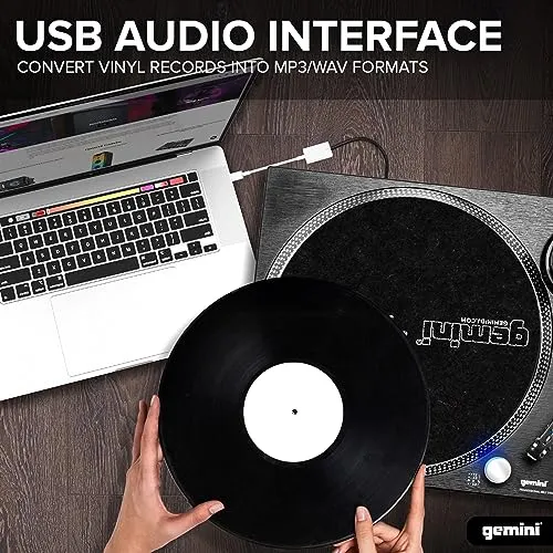 Tornamesa De Vinilo Gemini Sound De 2 Velocidades Con Tracci