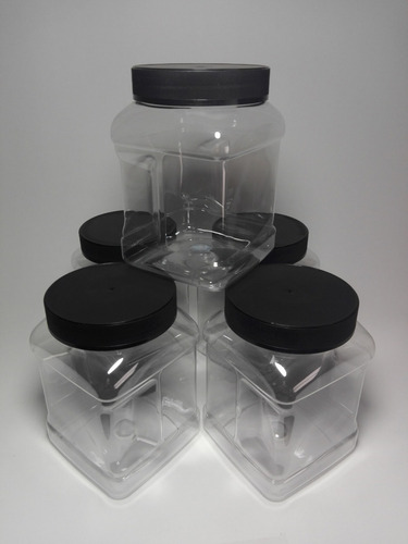 Frasco , Pote 1000ml Pet C/ Tapa (pack Por 3 Unidades)