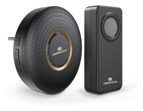 Campainha Sem Fio Residencial Wireless - 100m Preto - Bivolt