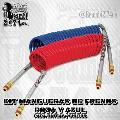 Mangueras Freno Azul Y Roja Para Gandolas Batea Chuto