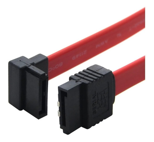 Cable De Datos Serial Ata Con Conector En Ángulo