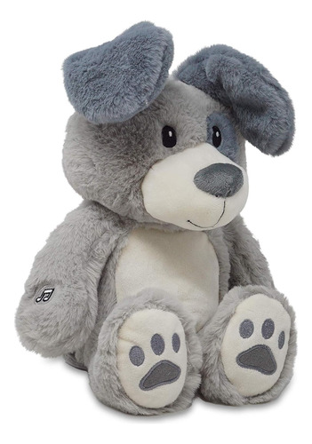 Cuddle Barn | Play Play Parker 11 Gray Puppy Animed Relleno