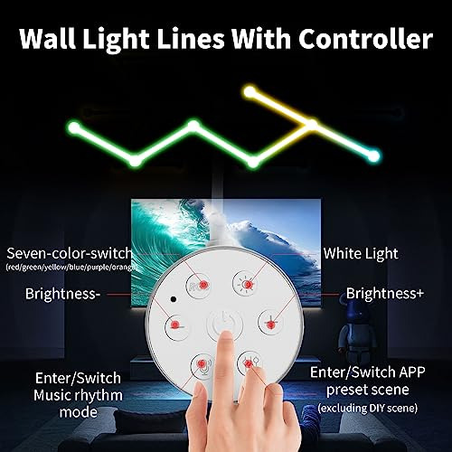 Barras De Luces Led Inteligentes Pared, Luces Led Rgb W...