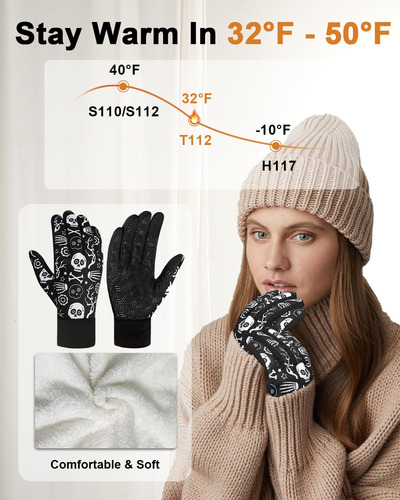Guantes De Invierno Rigwarl Modelo Táctiles Impermeables Esqueleto Diseño De La Tela