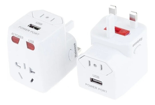 Imagen 3 de 4 de Enchufe Universal De Viaje, Adaptador De Corriente