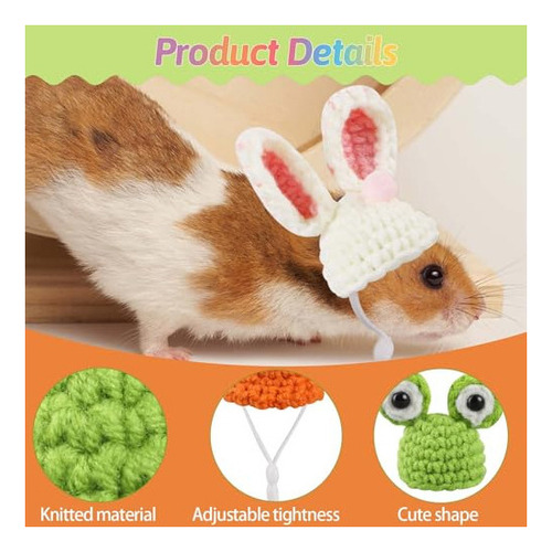 Paquete De 4 Pequeños Animales Lindo Sombrero Mini Sombrero