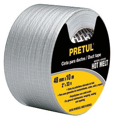 Cinta Pato Gris Resiste 60°c 48mm X 10mt Pretul Cdu-10p (5un