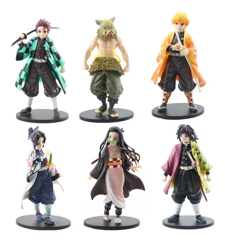 6 Figuras Chibi De Kimetsu No Yaiba Anime Demon Slayer